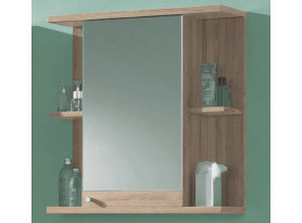 Kúpeľňová skrinka so zrkadlom Poseidon, dub Sonoma