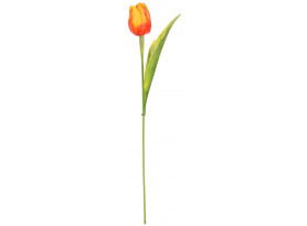Umelá kvetina Tulipán 43 cm, oranžová
