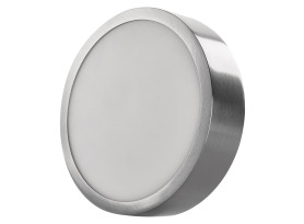 Stropné/nástenné LED osvetlenie Nexxo 17 cm, brúsený nikel, okrúhle