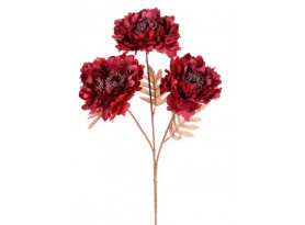 Umelá kvetina Chryzantéma 62 cm, bordó