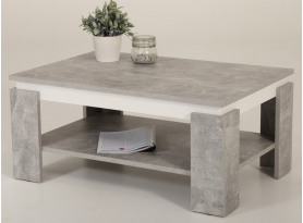 Konferenčný stolík Tim, šedý beton/biely