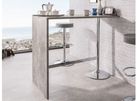Barový stôl Party 120x60 cm, šedý betón