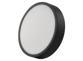 Stropné/nástenné LED osvetlenie Nexxo 22,5 cm, čierne okrúhle