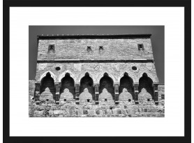 Rámovaný obraz Porta San Giovanni, čiernobiely