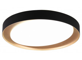Stropné LED osvetlenie Zeta 48 cm, čierno-zlaté