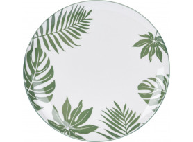 Plytký tanier Siaki 26 cm, motív tropické listy