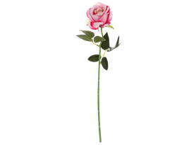 Umelá kvetina Ruža 52 cm, tmavo ružová