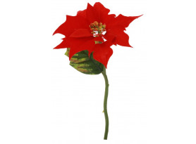 Umelá kvetina Vianočná hviezda 30 cm, červená