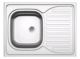 Nástavný celoplošný drez Sinks CLP-D 800 M, matný