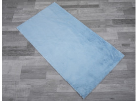 Kožušinový koberec Rabbit 60x110 cm, svetlo modrý