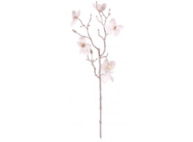 Umelá kvetina Zasnežená magnólia 65 cm, biela