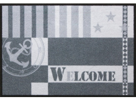 Rohožka Metropolitan Welcome Marine, šedo-čierna