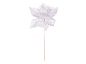 Umelá kvetina Vianočná hviezda 36 cm, biela