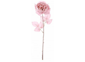 Umelá kvetina Anglická ruža 51 cm, ružová