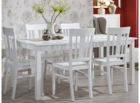 Jedálenský stôl Atik 160x90 cm, biely