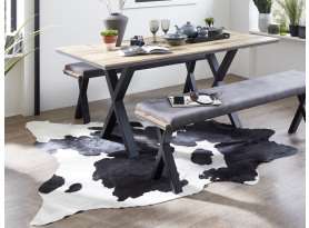 Imitácia kravskej kože čiernobiela, 120x150 cm