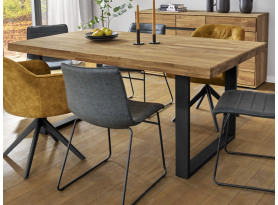 Jedálenský stôl Form U 200x100 cm, dub