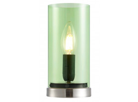 Stolná lampa Laik, zelené sklo