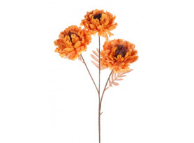 Umelá kvetina Chryzantéma 62 cm, terakota