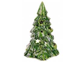 Vianočna dekorácia/svietnik Stromeček 20 cm, zelený