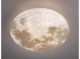 Stropné LED osvetlenie Moonika 37 cm, motív mesiac