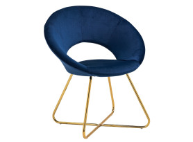 Jedálenská stolička Elisa, modrá látka