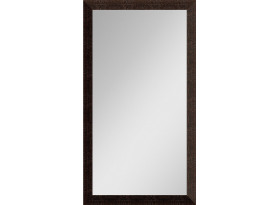 Nástenné zrkadlo Glamour 40x80 cm, hnedá štruktúra