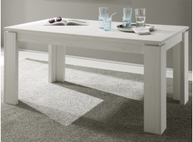 Jedálenský stôl Universal 160x90 cm, bielená pínia