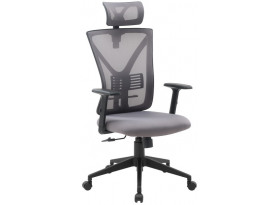 Kancelárska stolička Image, šedá látka