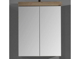 Kúpeľňová skrinka so zrkadlom Amanda 405, sukový dub