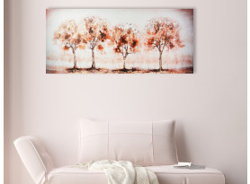Obraz na plátne Stromy v rade, 150x50 cm