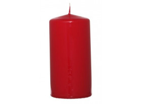 Valcová sviečka červená, 12 cm