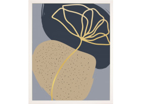 Rámovaný obraz Abstraktný kvet III, 24x30 cm