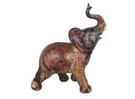 Dekoračná soška Farebný slon, 18 cm