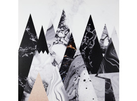 Obraz na plátne Abstrakcia hory, 50x50 cm