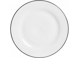 Plytký tanier 27 cm Lineo, biely