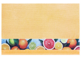 Froté kuchynská utierka 50x50 cm, citrusy, žltá