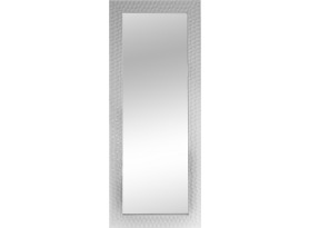 Nástenné zrkadlo Bianca 45x145 cm, biele