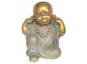 Dekorácia socha Budha dieťa nepočujem 47,5 cm