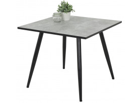 Štvorcový jedálenský stôl Alena 90x90 cm, šedý beton