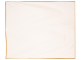 Vianočný obrus 130x160 cm, krémový so zlatým okrajom