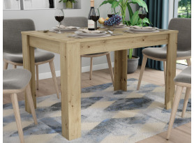Jedálenský stôl Adam 120x80 cm, dub artisan, rozkladací