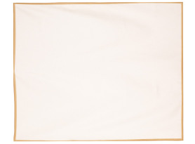 Vianočný obrus 130x220 cm, krémový so zlatým okrajom