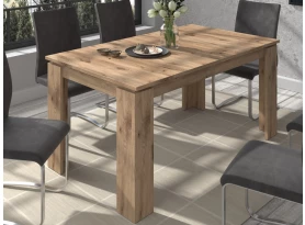 Rozkladací jedálenský stôl Titan 160x90 cm, dub nox