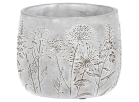 Obal na kvetináč Lúčne kvety 14,5 cm, betón