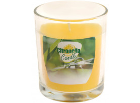 Vonná repelentná sviečka v skle, citronella