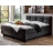 Posteľ boxspring Portage 160x200 cm, antracitová látka