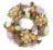 Veľkonočné dekorácie Veniec s vajíčkami a kvetmi, 22 cm