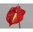 Umelá kvetina Anthurium 65 cm, červená