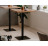 Barový stôl Quadrato 70x70 cm, dub artisan/černý